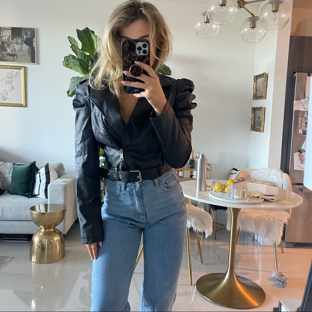 Faux Leather Jacket